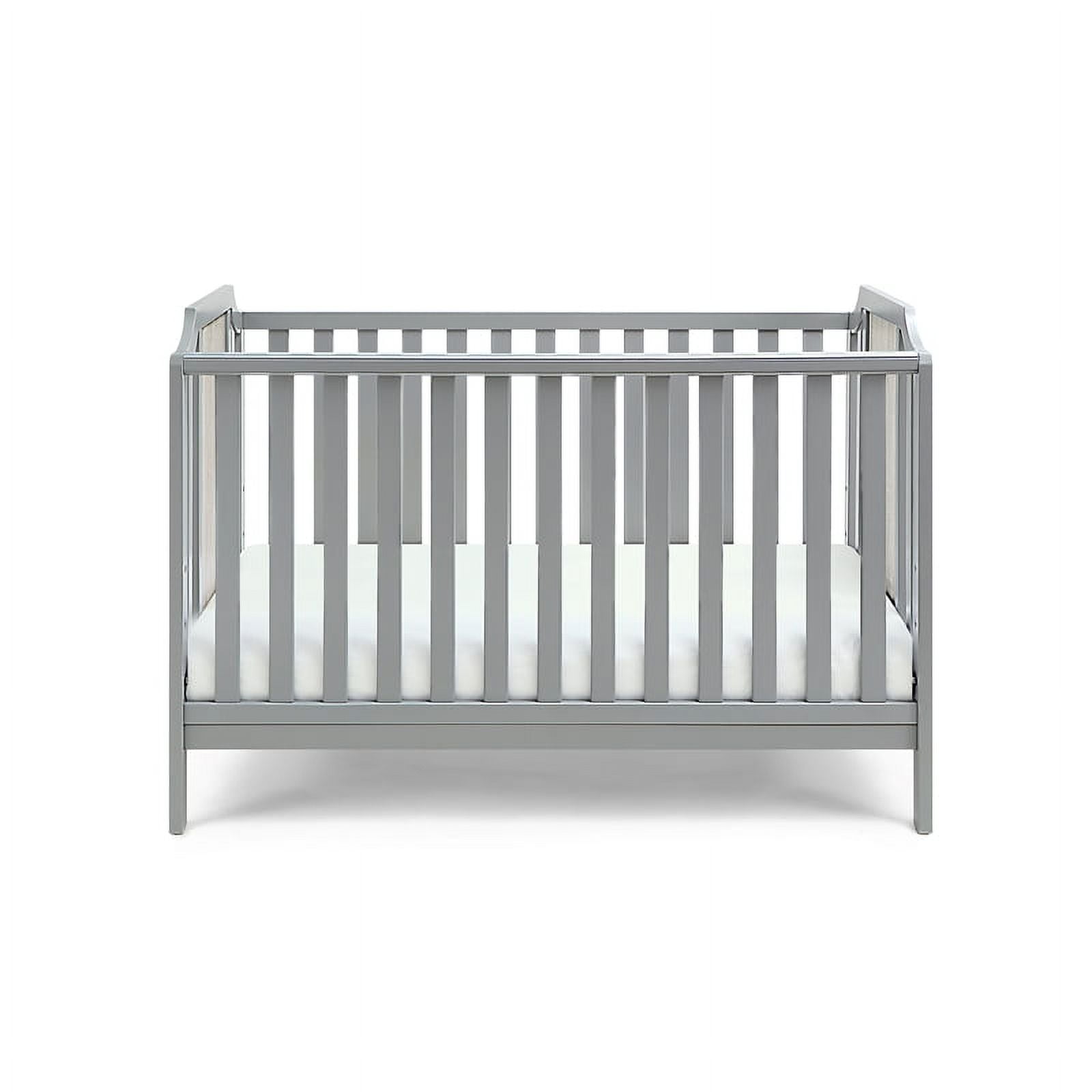 Suite Bebe Brees Crib in Gray and Graystone Finish