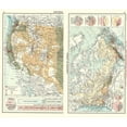 thumbnail image 3 of Newnes 23x20 Black Modern Framed Museum Art Print Titled - Commerce Charts Canada Western United States, 3 of 5