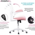 thumbnail image 4 of Silla de Escritorio Ergonómica Premium Magma Life Modelo Cosmo rosa, 4 of 6