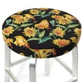 thumbnail image 3 of Bingfone Sunflowers And Bird Padded Round Bar Stool Cover Cushion with Elastic Fabric Round Chair Seat - Sunflowers And Bird, 3 of 7