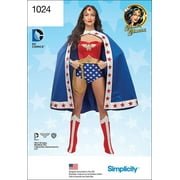 Simplicity Misses' Size 14-22 Wonder Woman Costume Pattern, 1 Each
