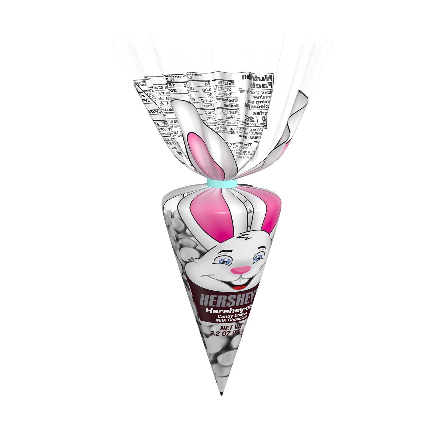 HERSHEY'S, HERSHEY-ETS Candy Coated Milk Chocolate Treats, Easter Candy, 2.2 oz, Carrot Bag