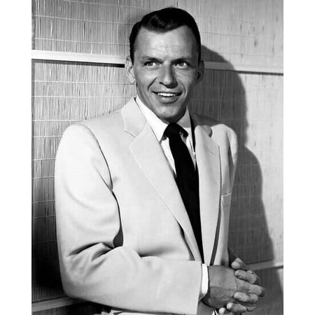 Frank Sinatra classic 1950's studio portrait in light suit smiling 24x30 Poster