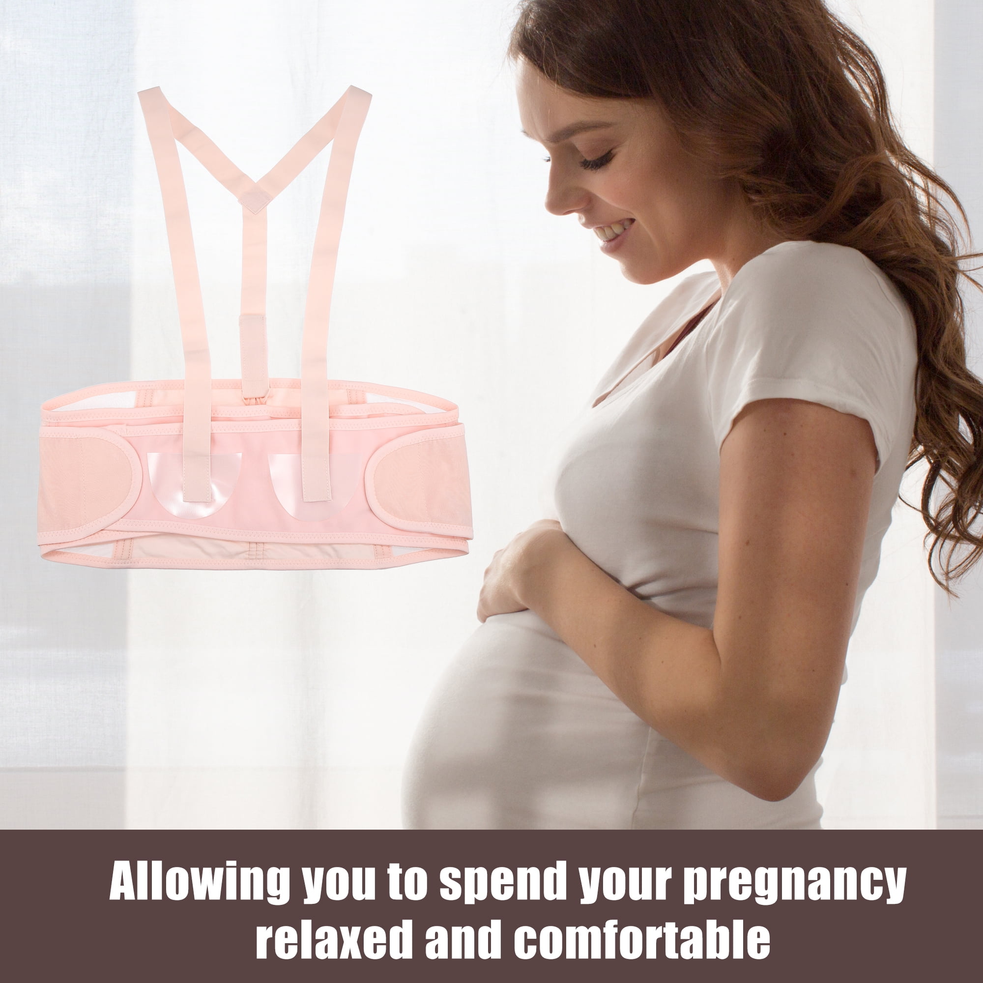 Unique Bargains Maternity Belt Abdomen Back Support Pregnancy Band Shoulder Strap