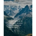 thumbnail image 2 of ArtsyQuotes 15x18 Gold Ornate Wood Framed with Double Matting Museum Art Print Titled - Lewis Carroll Quote: Yesterday, 2 of 4