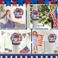 thumbnail image 6 of PEONAVET 4th of July Front Door Sign, Patriotic Stars Door Hanger for Font Door, Hanging Welcome Front Decor for Porch Home Wall Outside Decor, 6 of 6