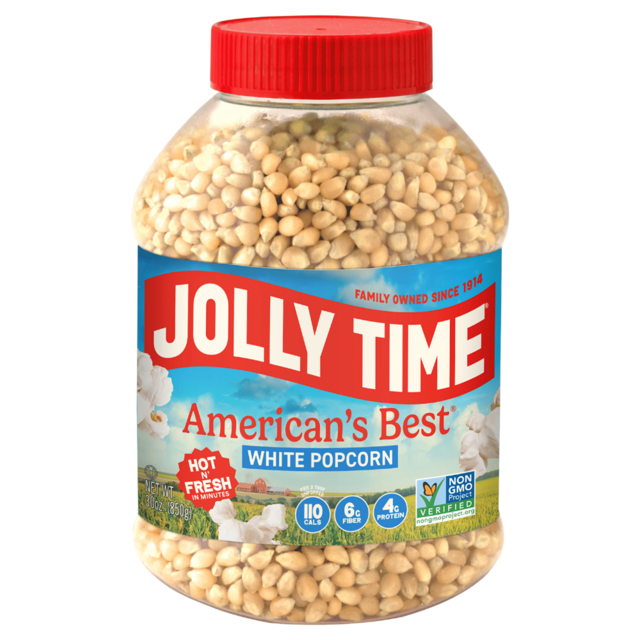 Jolly Time Organic Yellow Kernel Popping Corn, 20 oz, Gluten-Free