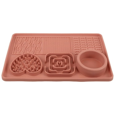 Pet Licking Pad Dog Bowls Dog Feeding Pad Silicone Pet Food Mat Puzzle Dog Bowl Silicone Dog Lick Pad Dog Licking Mat