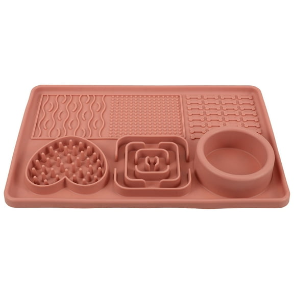 Pet Licking Pad Dog Bowls Dog Feeding Pad Silicone Pet Food Mat Puzzle Dog Bowl Silicone Dog Lick Pad Dog Licking Mat