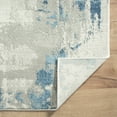thumbnail image 5 of LR Home Isone Harry Gray/Blue Contemporary Abstract Polyester Blend Area Rug, 9' x 12', 5 of 8