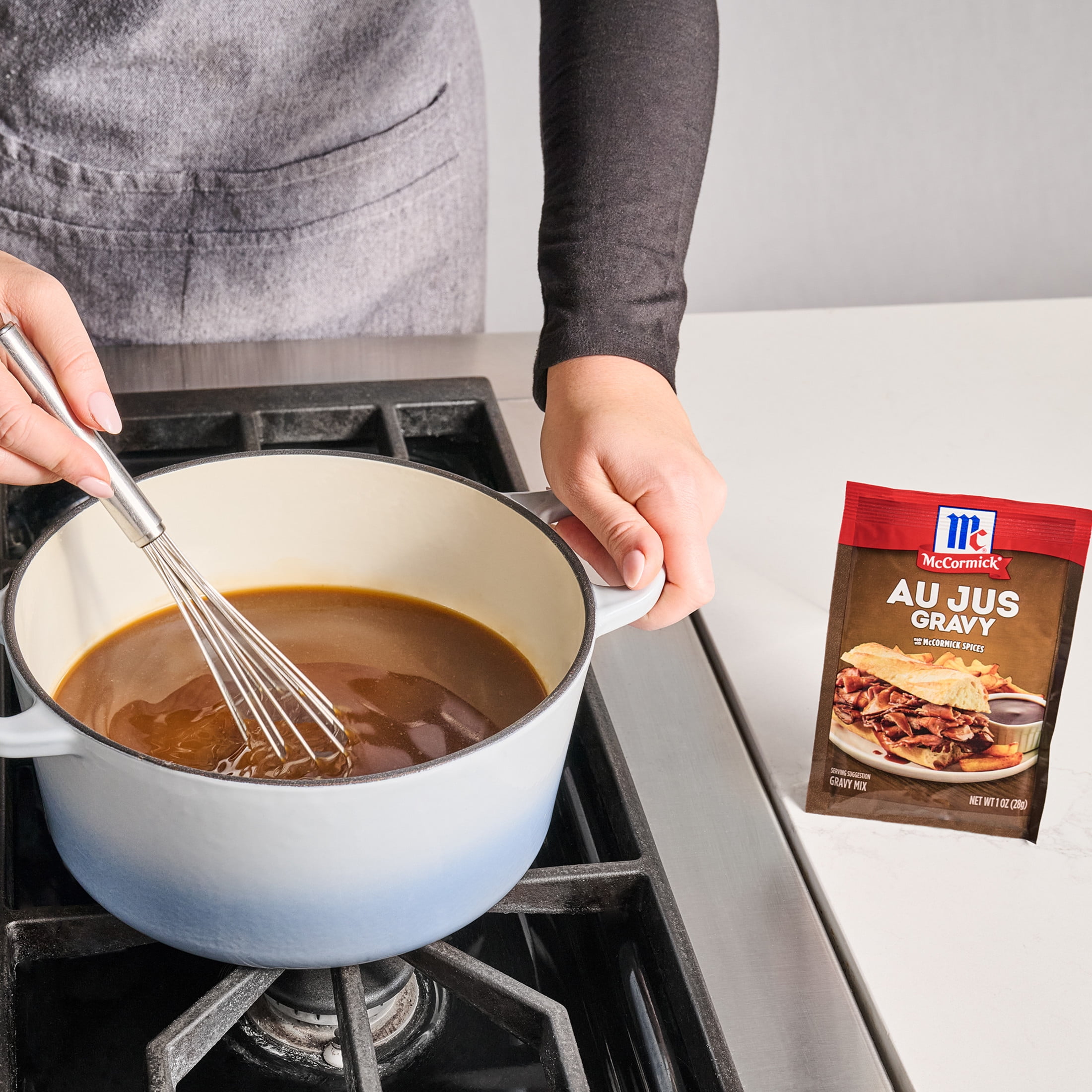 (8 pack) McCormick Au Jus Gravy Seasoning Mix, 1.0 oz Packet