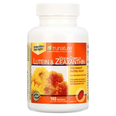 Trunature Vision Softgels Complex Lutein and Zeaxanthin Supplement 140 Count