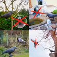 thumbnail image 4 of 1 Uds. Cuervo, espantapájaros de plástico negro, repelente de palomas para jardín, repelente de aves, antipalomas para defensa de balcón, palomas, gorriones, antipájaros, espantapájaros, 4 of 5