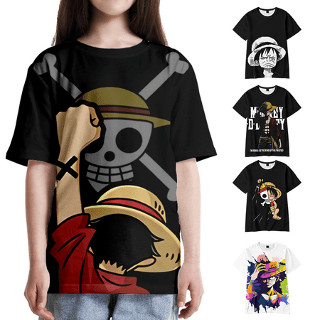 

New 3D Printed Anime One Piece Fashion Boy Girl T Shirt Child-120cm #04