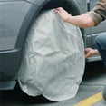 thumbnail image 4 of Sidaley Paquete de 4 fundas de tela Oxford para neumáticos de automóviles, portátiles, impermeables, a prueba de sol, protectoras para remolque, bolsa Bombillas para automóviles Sidaley VI015561-00B, 4 of 6