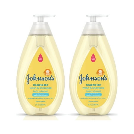 Johnson's Head-to-Toe Baby Wash & Shampoo, Twin Pack, 2 x 27.1 fl oz