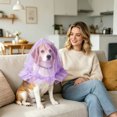 thumbnail image 4 of 2Pcs Headgear For Dogs Soft Protection Net For Dogs For Small Medium Dogs Anti Eating Pet Headgear For Cats Cats Walks Camping Outdoor Travel Pet Supplies 9.84X9.84" New, 4 of 5