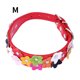 thumbnail image 2 of Worallymy Aleación de cuero Animal Collar Ajustable Flor Mascota Cuello Cadena Animal Decoración Collar Rojo M 2.5x42cm Worallymy JD735808128, 2 of 7