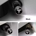 thumbnail image 2 of Tapón de válvula de rueda negro compatible con T, 2 of 4