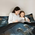 thumbnail image 5 of jejeloiu Romantic Skeleton Dancer Full Size Comforter Sets,Gothic Valentine'S Day Bedding Comforter Set,Vintage Aesthetic Artwork Bedding Sets For Men Women,Breathable Home Decor Reversible,3 Pieces, 5 of 8