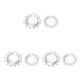 thumbnail image 4 of Wosthever Engranaje fijo rueda de bicicleta de montaña Cog bicicleta piñón roscado Lockring Type4 NO4, 4 of 6