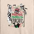 thumbnail image 3 of The Nightmare Before Christmas - Friends Family And Frights - Women's Lightweight French Terry Long Sleeve Shirt, 3 of 5