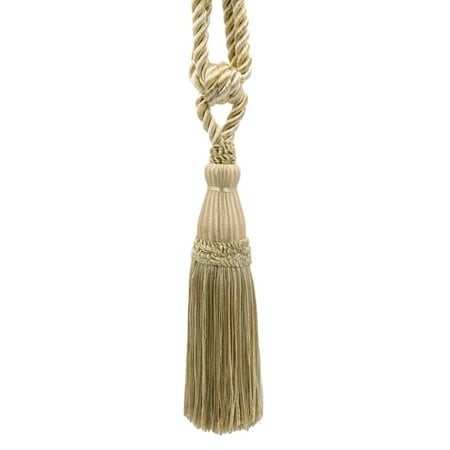 Shell Curtain Tiebacks Elegant Oyster, Kasha, Shell, Sandstone Curtain & Drapery Tassel Tieback|8 1/2 Inch Tassel, 30 Inch Spread (embrace)|Style# TBC085 (8368)|Color: Dreamsicle - PR01 ()