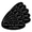 Black, variant on Signs ByLITA Oval Por Favor Quitarse Los Zapatos Thank You Sign (Navy Blue/White) - Small (2 Pack)