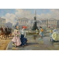 thumbnail image 3 of Joaquín Pallarés Allustante 14x11 Black Modern Framed Museum Art Print Titled - Place De La Concorde (1872), 3 of 5