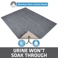 thumbnail image 4 of Drymate Jumbo Cat Litter Trapping Mat, (Ridged Design), Traps Litter & Mess from Box, Soft on Kitty Paws -Absorbent/Waterproof/Urine-Proof- Machine Washable, Durable (36" x 47"), 4 of 9