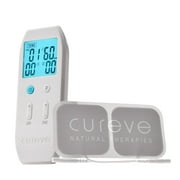 TENS Unit + EMS Device Combination Pain Relief System and Muscle Stimulator from Cureve - Rechargeable, Portable and Powerful