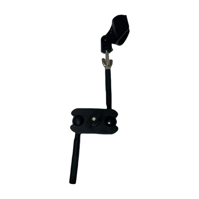 Soporte para platillos, conector de micrófono, brazo giratorio, rótula, compacto, portátil, adaptador profesional para micrófono de percusión.
