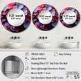 thumbnail image 4 of Designart "Vibrant Harmony with Neon Pink Hydrangea I" Hydrangea Pink Large Round Mirror - Round Bedroom Mirror Wall Decor - Traditional Round Printed Mirror - 23" x 23", 4 of 6