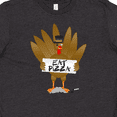 thumbnail image 4 of Inktastic Turkey Holding a Sign Says Eat Pizza Youth T-Shirt, 4 of 5