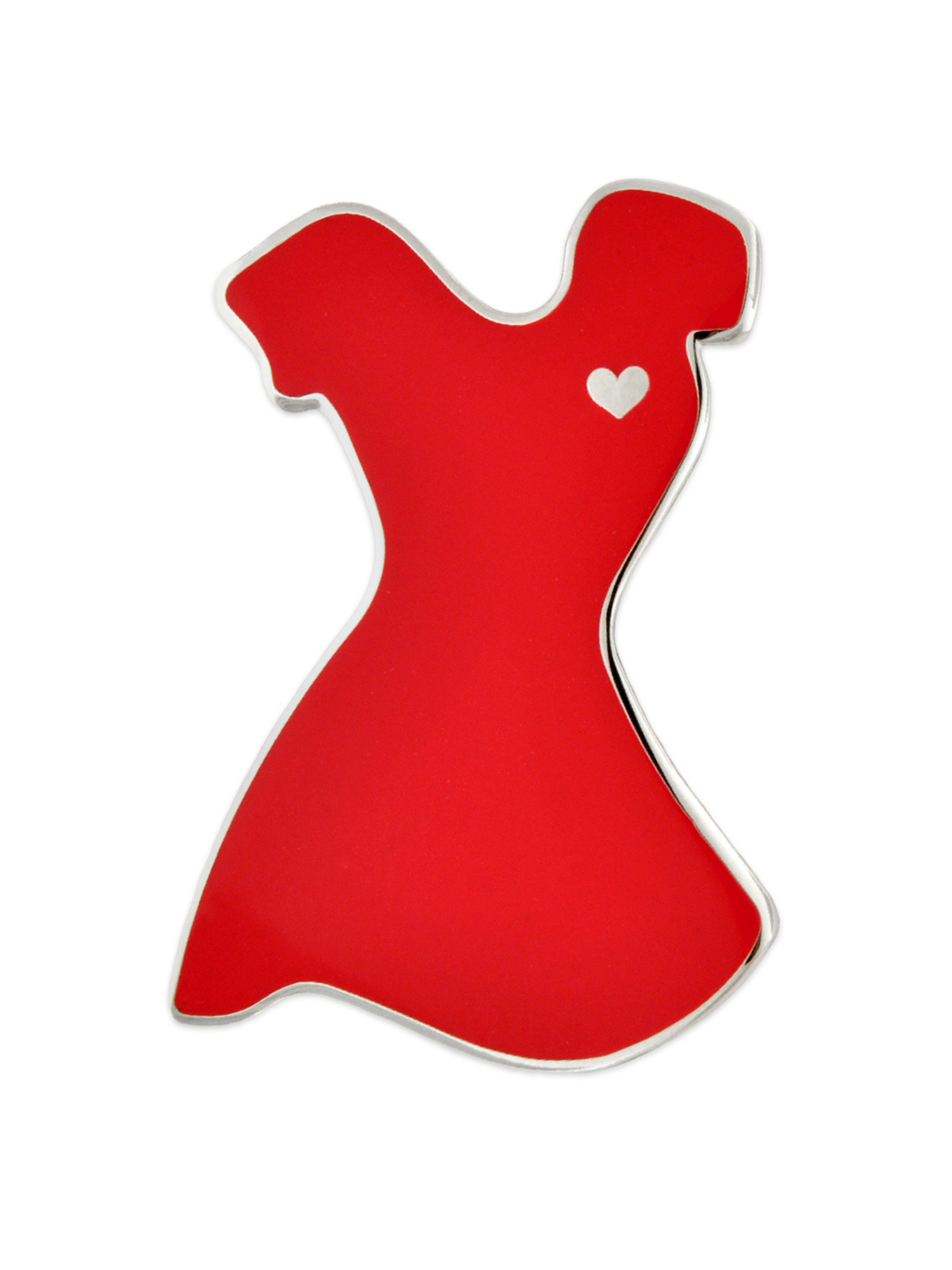 PinMart Red Dress American Heart Month Enamel Lapel Pin