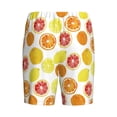 thumbnail image 7 of Daiia Lemon Orange Mens Woven Stretch Pajama Short,Short Pajama Pants-Small, 7 of 7