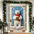 thumbnail image 6 of ToyKingdee Christmas Door Cover Door Banner Holiday Decoration Winter Wonderland Entryway Backdrop Indoor Outdoor Christmas Party Home Porch Wall Décor, 6 of 6
