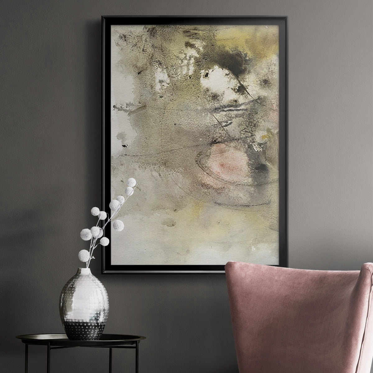Soft Inspiration I Premium Framed Print, in Gold, Black, or Silver - Ready to Hang