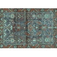 thumbnail image 1 of Ahgly Company Indoor Rectangle Persian Light Blue Traditional Area Rugs, 2' x 4', 1 of 4