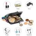 thumbnail image 4 of Premium Microfiber Coin Purse with Zinc Alloy Jaws - Stylish & Compact 4.3x4.7 in/11x12 cm Wallet for Men, 4 of 7