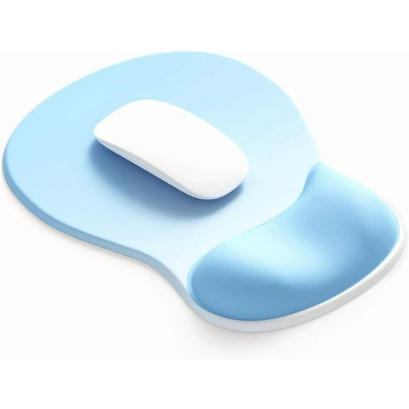 Gel Wrist Rest Mouse Pad-Ergonomic Office Mousepad with Wrist Support-Non-Slip, Design Desk Accessories Mat for Home&Game Decor (06Sky Rest)