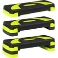 thumbnail image 2 of BuySphere 31 Inch Adjustable Workout Aerobic Step, Exercise Platform Trainer w 4 Adjustable Risers for Home Gym Fitness,Yellow Workout,Lightweight, 2 of 16