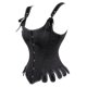 thumbnail image 4 of Faja moldeadora Herrnalise para mujer, estilo retro, con forma de abanico, escote en U, cintura ajustada, corsé de acero con lazo en el vientre, color negro, regalo para el Día de la Madre., 4 of 4
