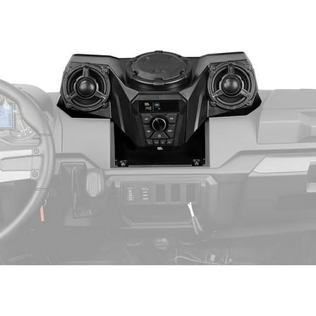 KEMIMOTO UTV One-Piece 3-Speaker Audio Radio Kit w/ 5.25" Woofer Compatible with Polaris Ranger XP 1000