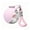 Pink B, variant on Dog Water Bottle Portable Travel Bowl 10oz Stainless Steel Pet Dispenser Built In Silicone Cup Leakproof No Spill Walking Hiking Camping Outdoor Puppy Hydration Carrier Blue