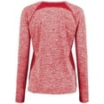 thumbnail image 2 of Holloway Sportswear XL Womens Electrify Coolcore® Long Sleeve Tee Scarlet Heather 222770, 2 of 5