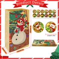thumbnail image 3 of OurWarm 12pcs Christmas Candy Bags with Stickers Kraft Paper Bags Deer Snowman 2023 Xmas Party Gift Bag Cookie Present Bag, 3 of 3