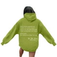 thumbnail image 4 of WENWU Womens Sweatshirt Hoodies Long Sleeve Hoodie Pullover Sweatshirts Unisex Hoodie Green Sweatshirts for Women Winter Outfits for Women 2025 Preppy Clothes, 4 of 7