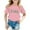 Pink-B, variant on ChaoLingNeng Girl's Graphic T Shirts Kids Cute Short Sleeve Tee Round Neck Loose Fit Casual Drop Shoulder Summer Tops Christmas T Shirts,7-8 Years