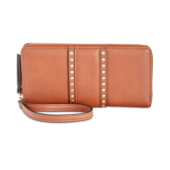 INC International Concepts Women’s Hazell Zip Around Wristlet Wallets, Rust Copper